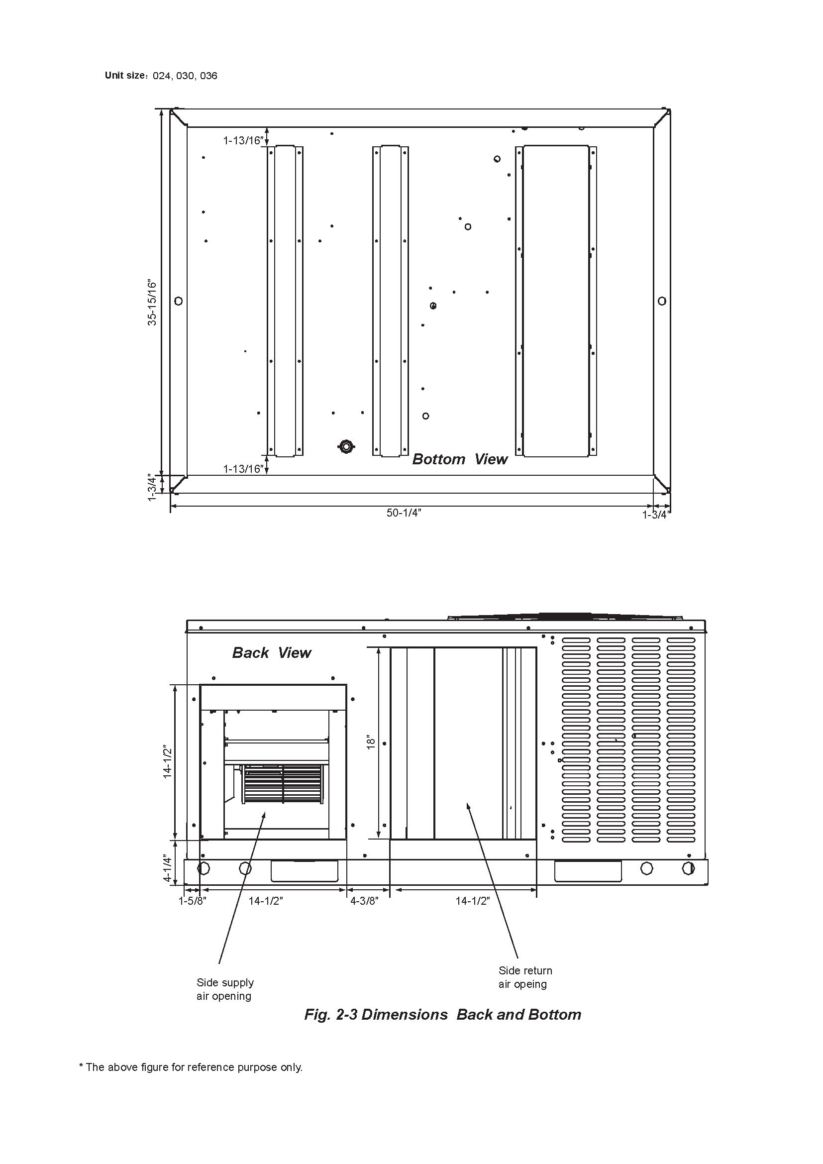 2.5 Ton DiamondAir 14 SEER Heat Pump Package Unit D1430HPT (T)